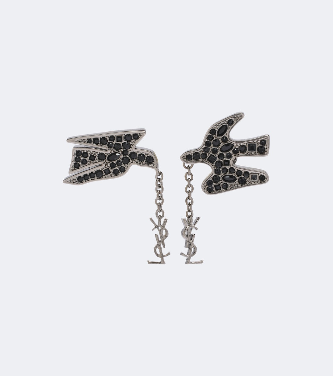 Saint Laurent - Dove Cassandre embellished earrings