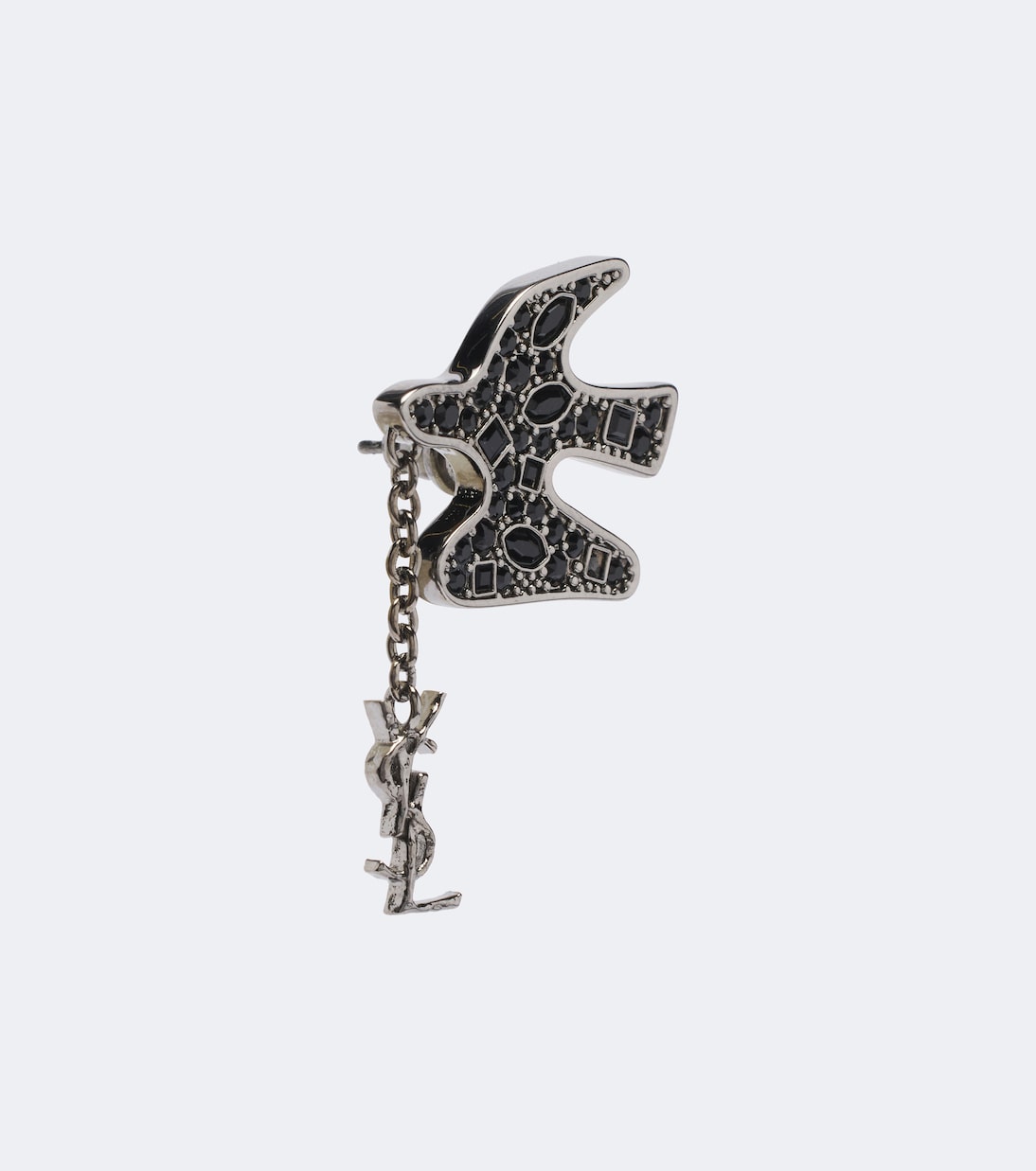 Saint Laurent - Dove Cassandre embellished earrings