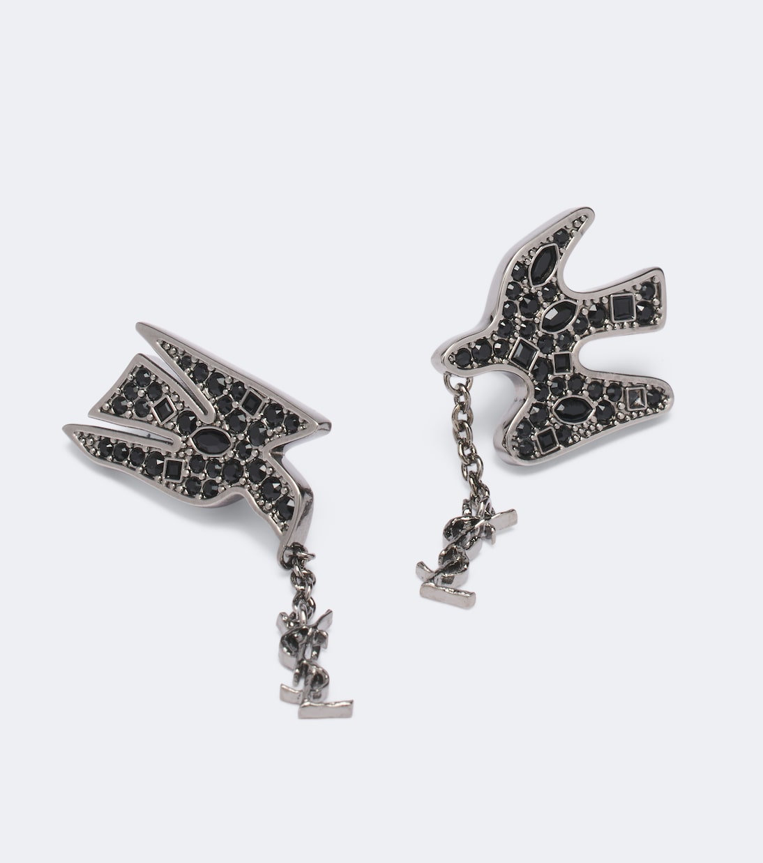 Saint Laurent - Dove Cassandre embellished earrings