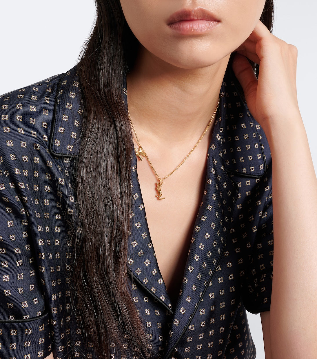 Saint Laurent - Cassandre chain necklace