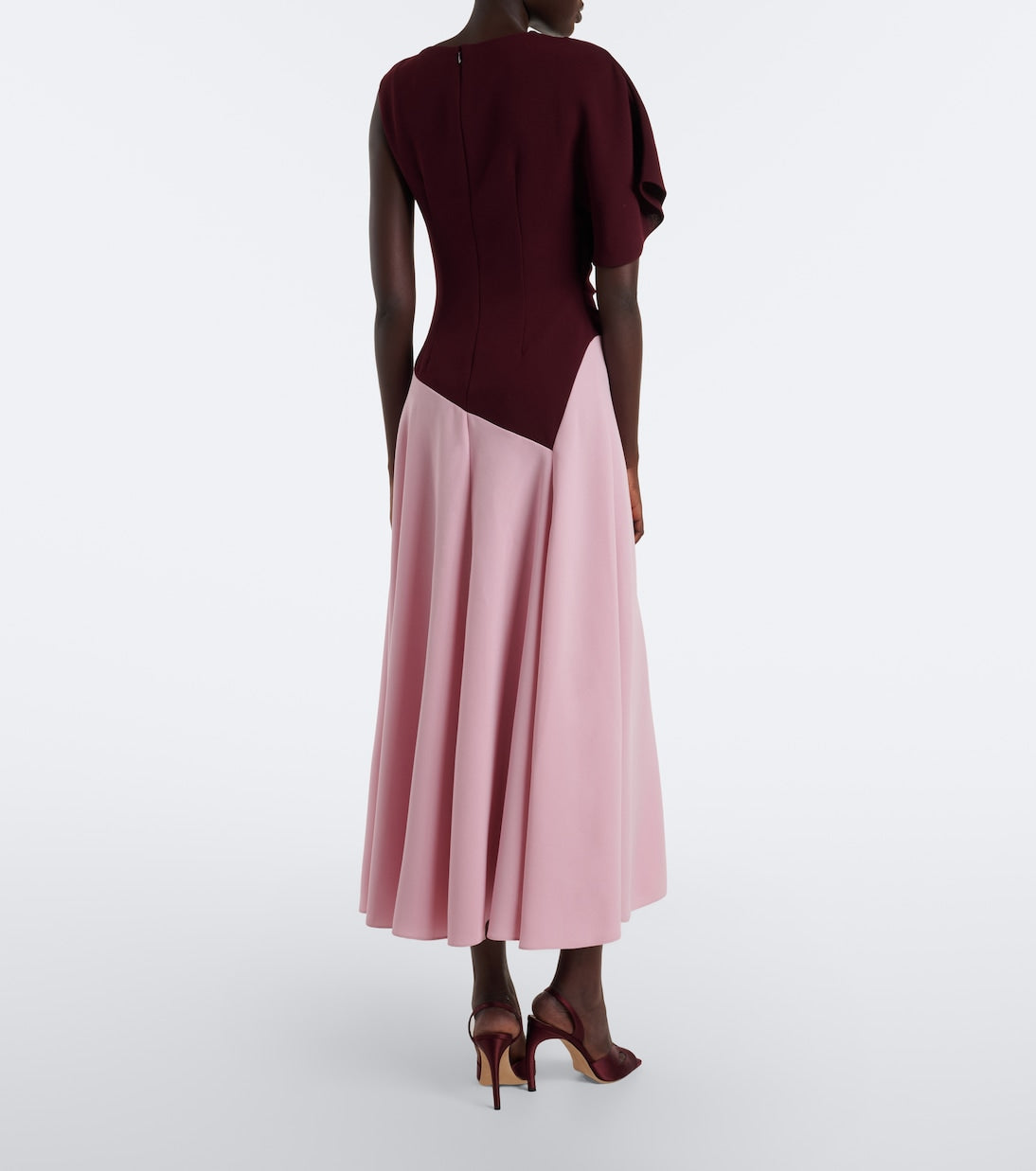 Roksanda - Oryn draped asymmetric crêpe midi dress