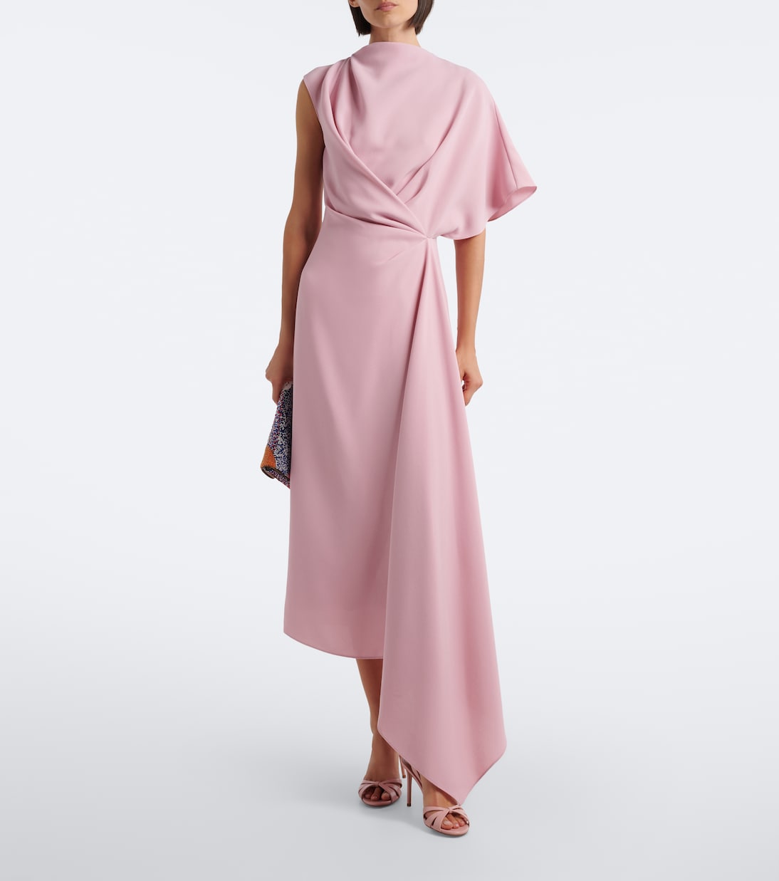 Roksanda - Elva asymmetric crêpe midi dress