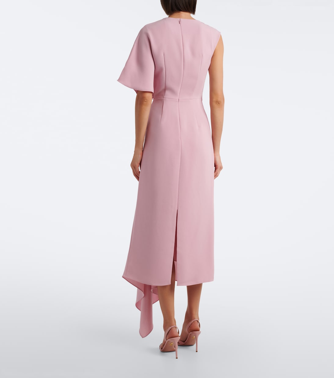Roksanda - Elva asymmetric crêpe midi dress