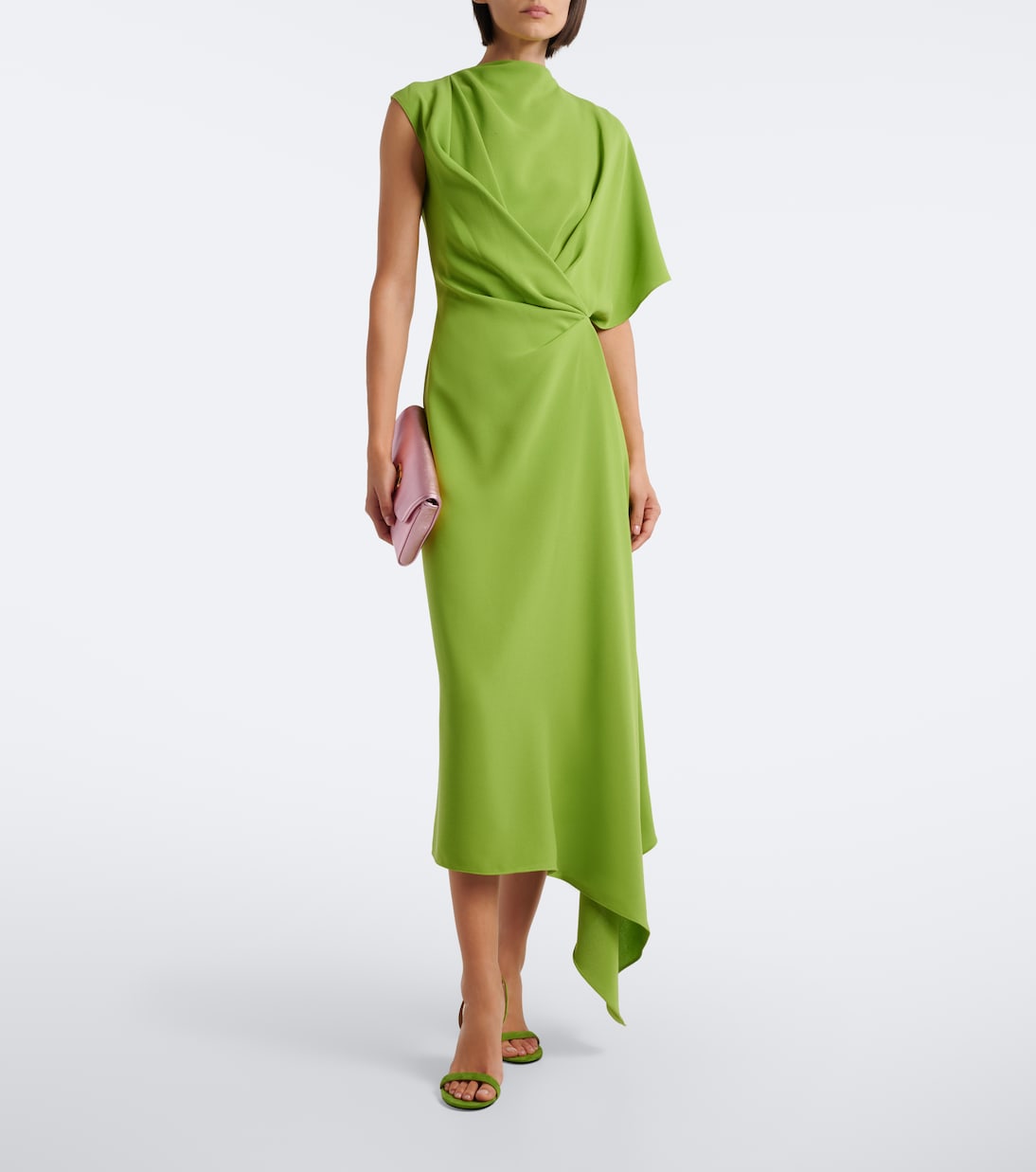 Roksanda - Elva asymmetric crêpe midi dress