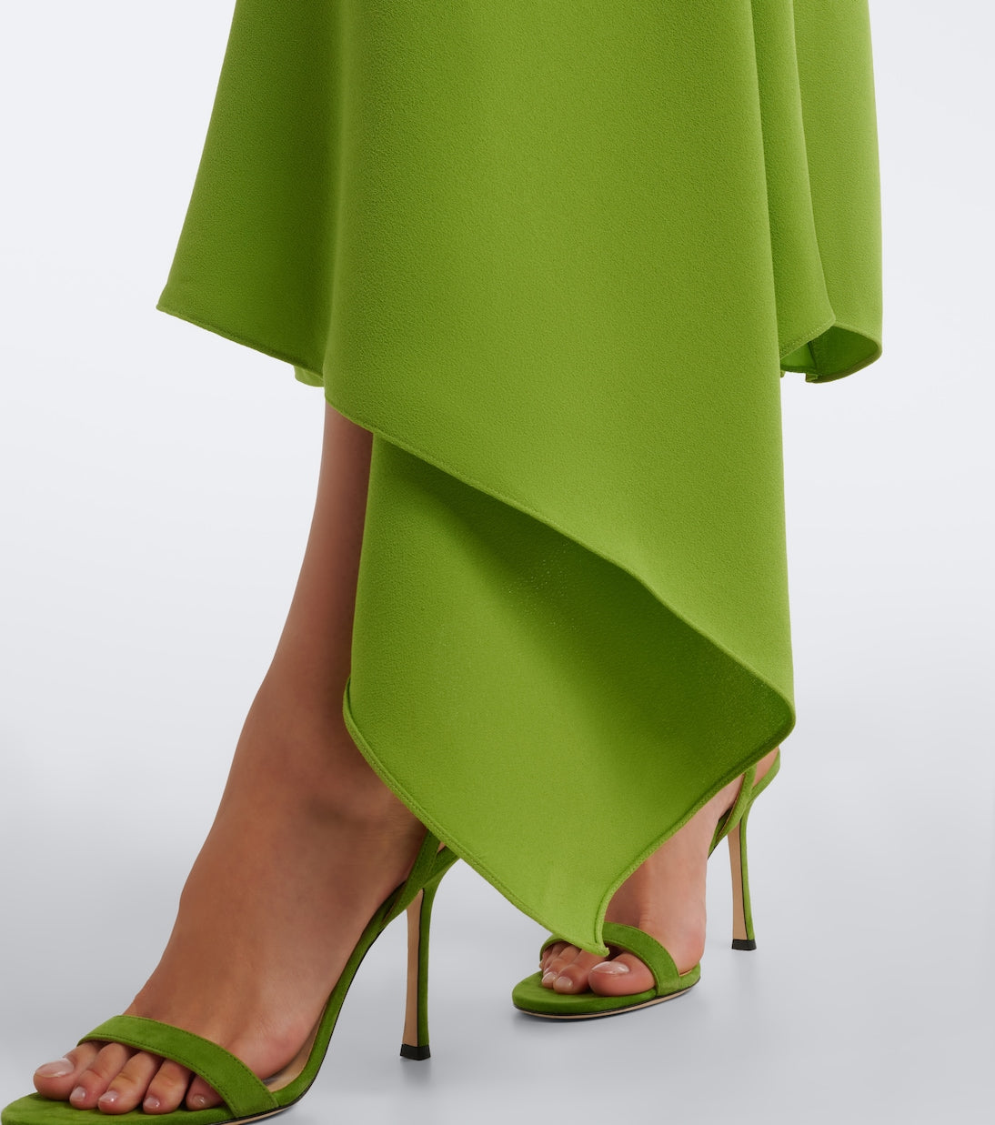 Roksanda - Elva asymmetric crêpe midi dress