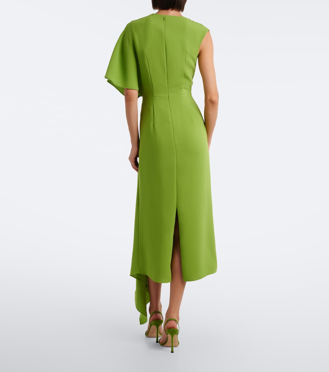 Roksanda - Elva asymmetric crêpe midi dress