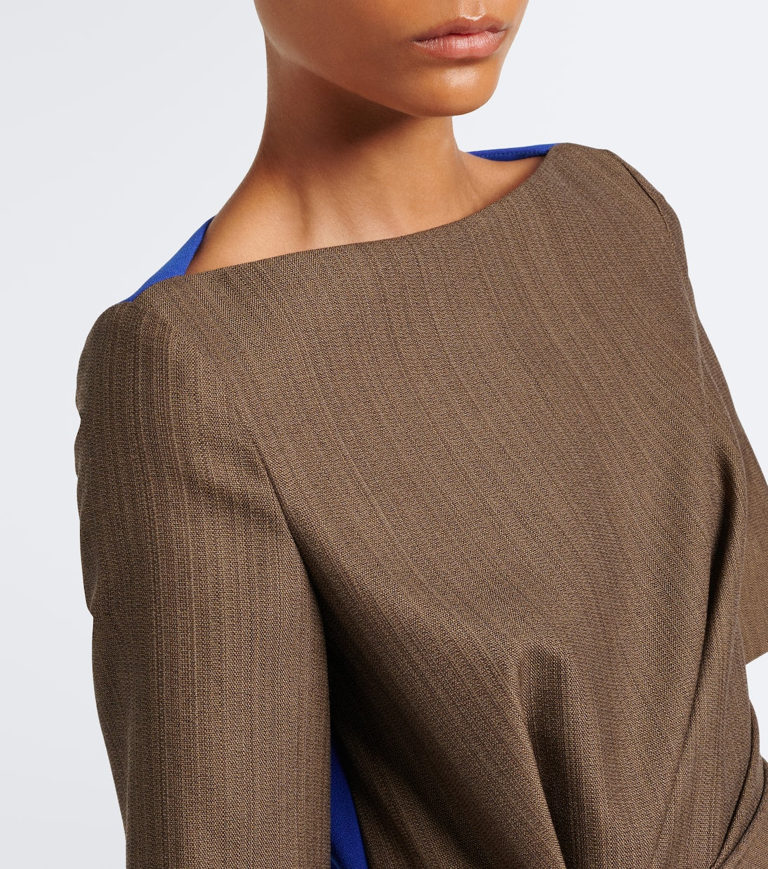 Roksanda - Caia draped wool midi dress