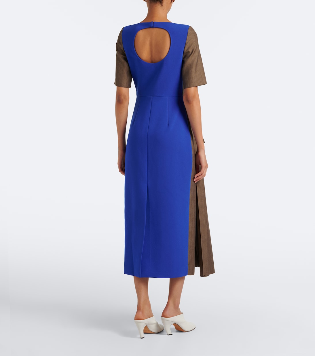 Roksanda - Caia draped wool midi dress