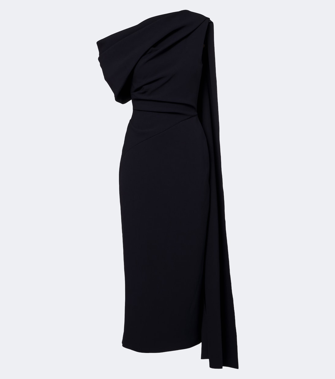 Roksanda - Maite caped crêpe midi dress