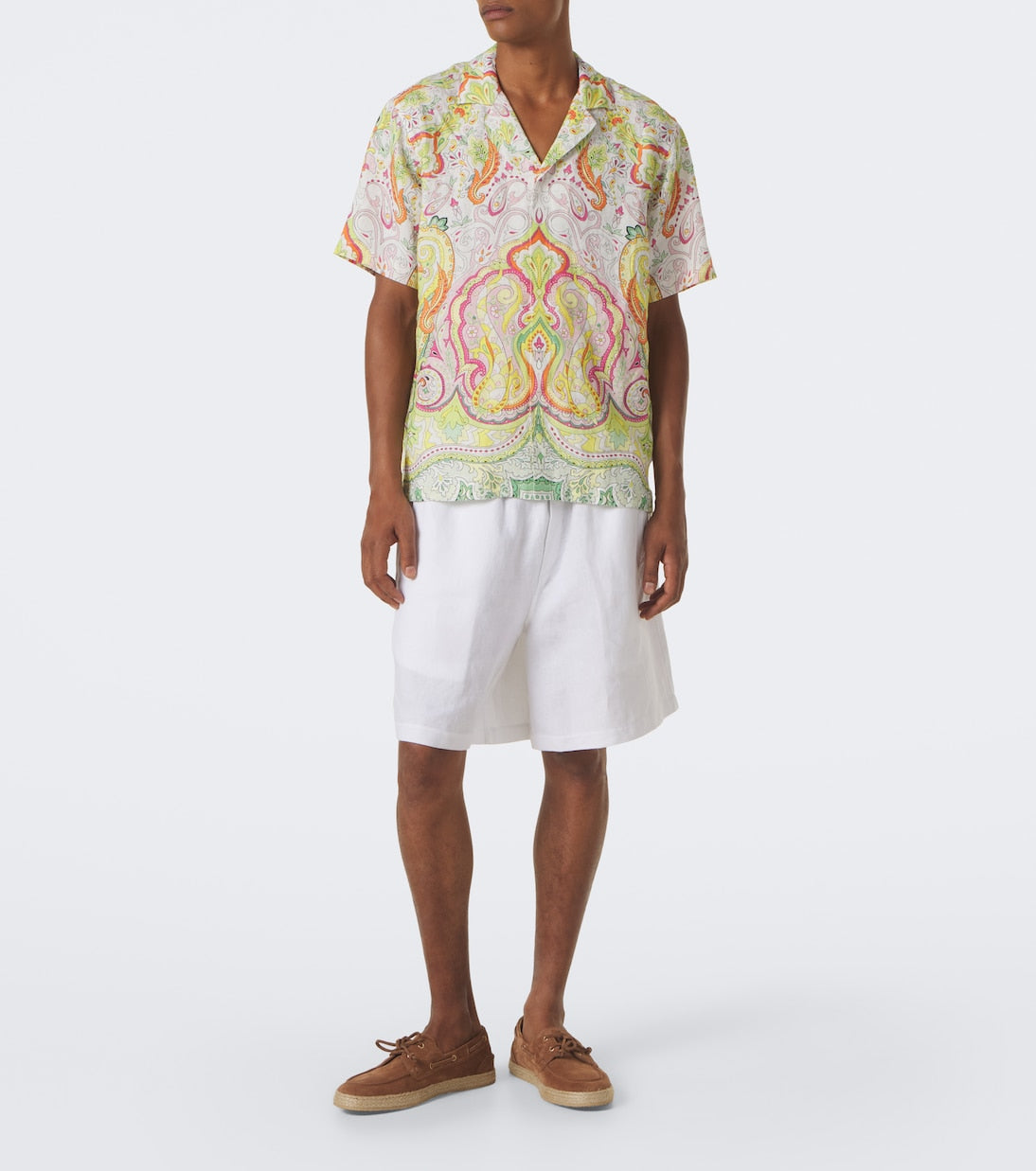 Orlebar Brown - Maitan printed linen bowling shirt