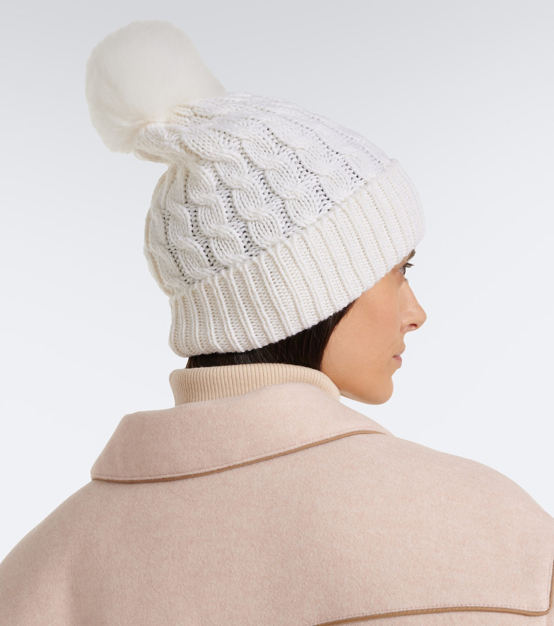 Moncler Grenoble - Cable-knit virgin wool beanie