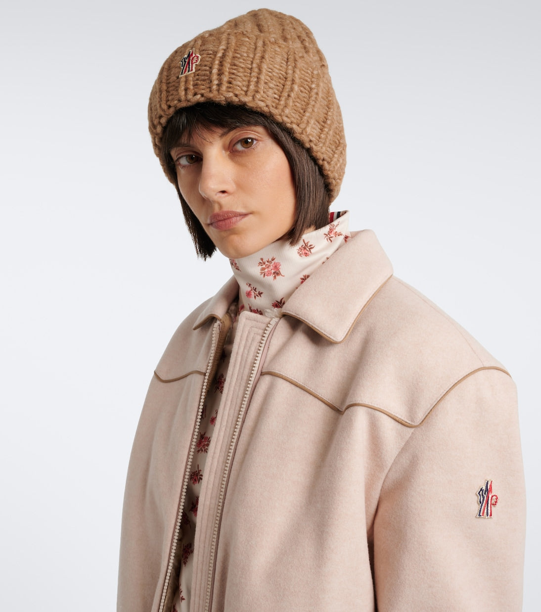 Moncler Grenoble - Logo alpaca and wool-blend beanie