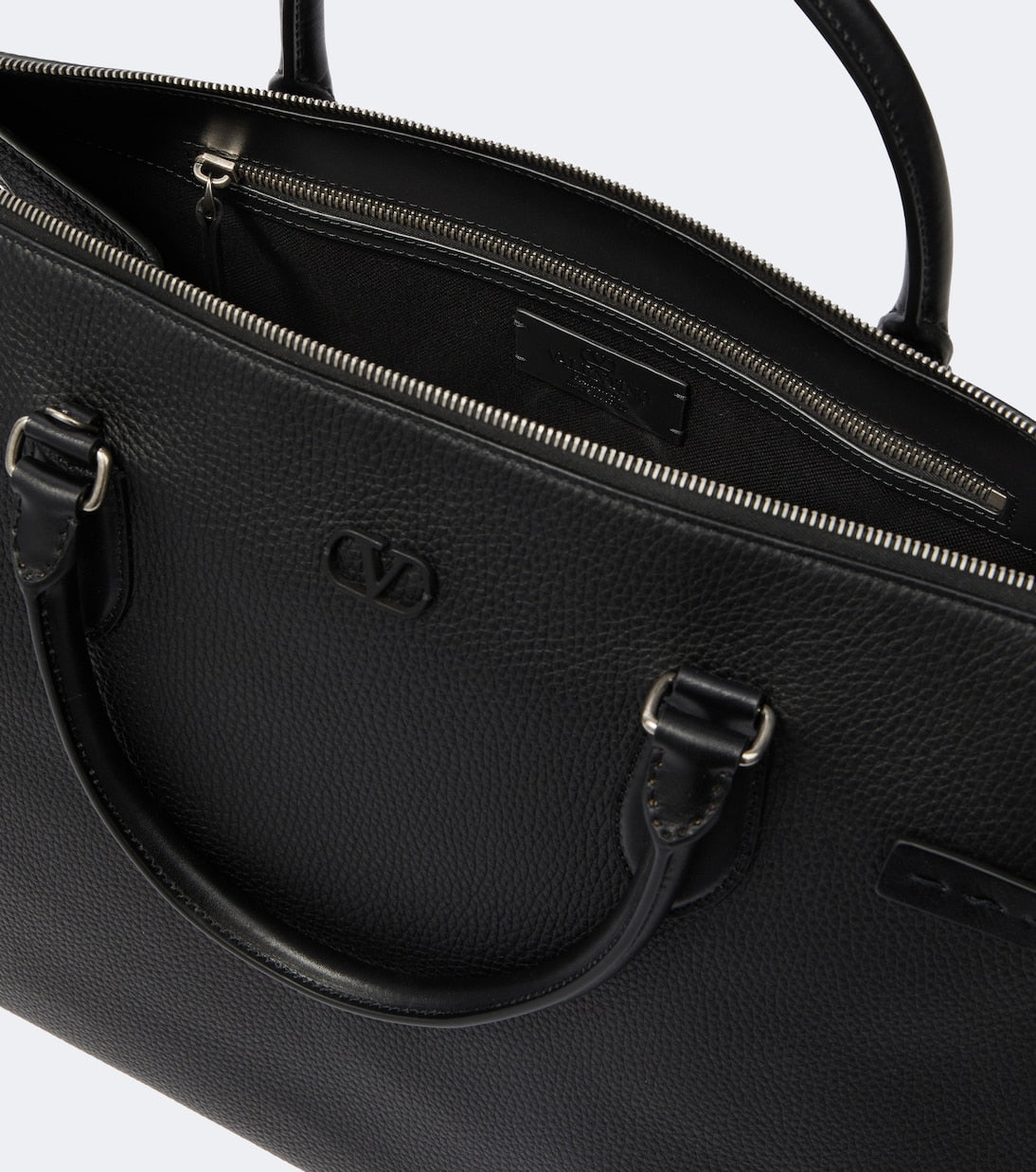 Valentino Garavani - VLogo leather briefcase