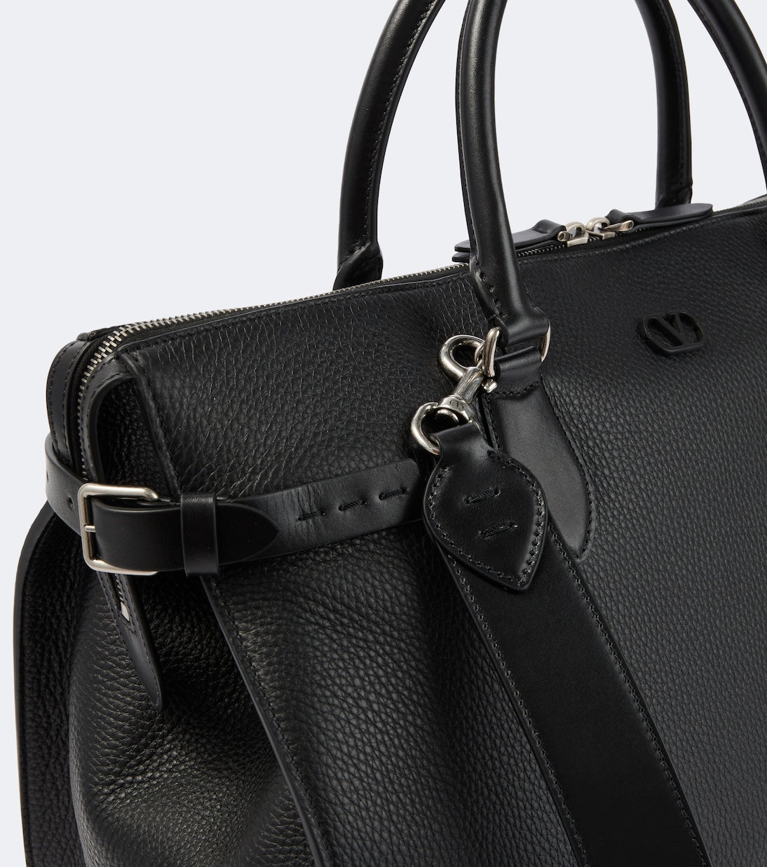 Valentino Garavani - VLogo leather briefcase