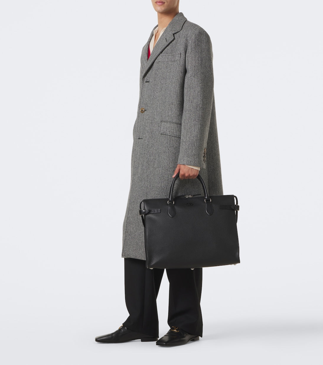 Valentino Garavani - VLogo leather briefcase