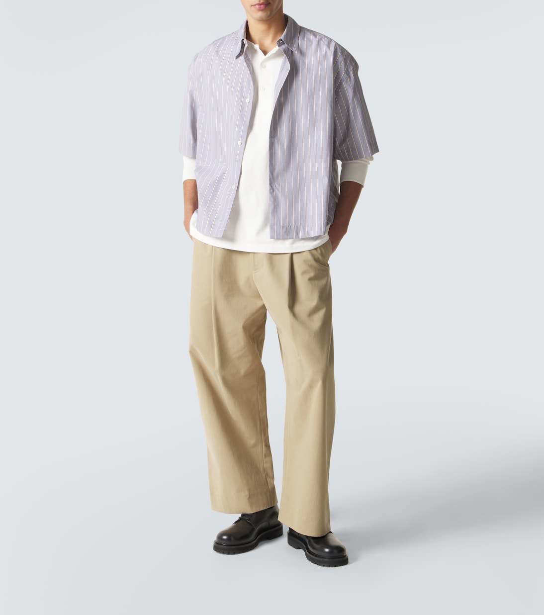 Studio Nicholson - Kuyto cotton jersey Henley shirt