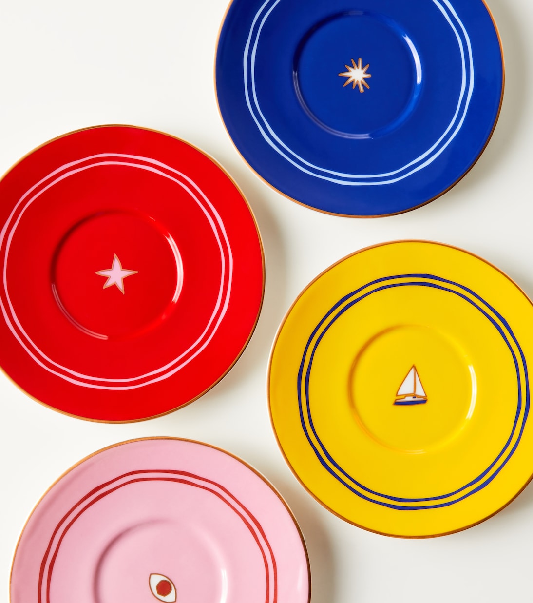 Jonathan Adler - Playa set of 4 porcelain espresso cups
