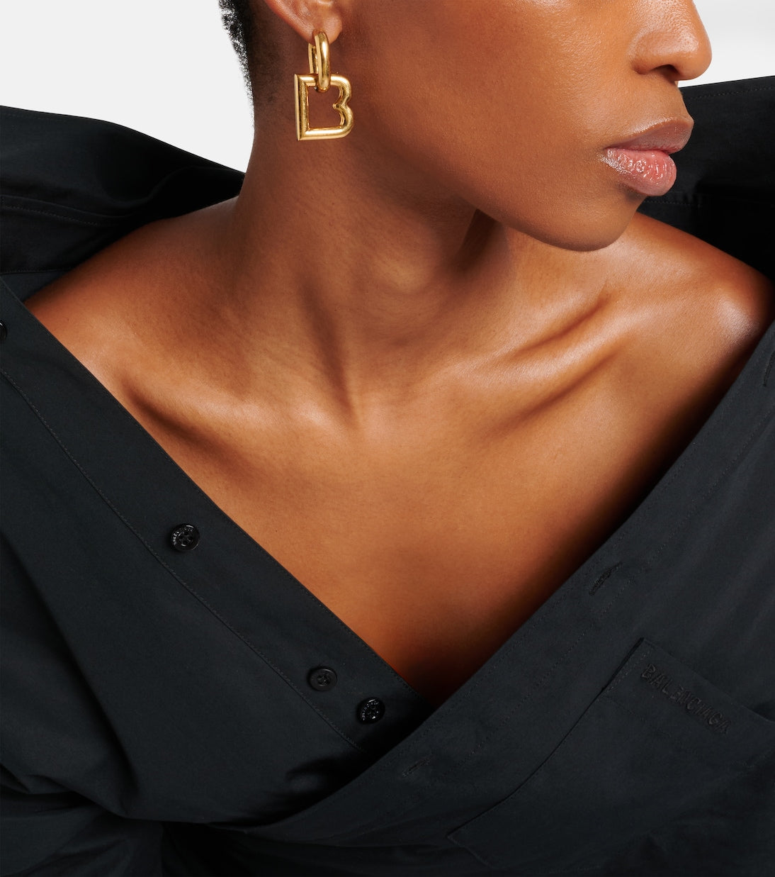 Balenciaga - Eisa B hoop earrings