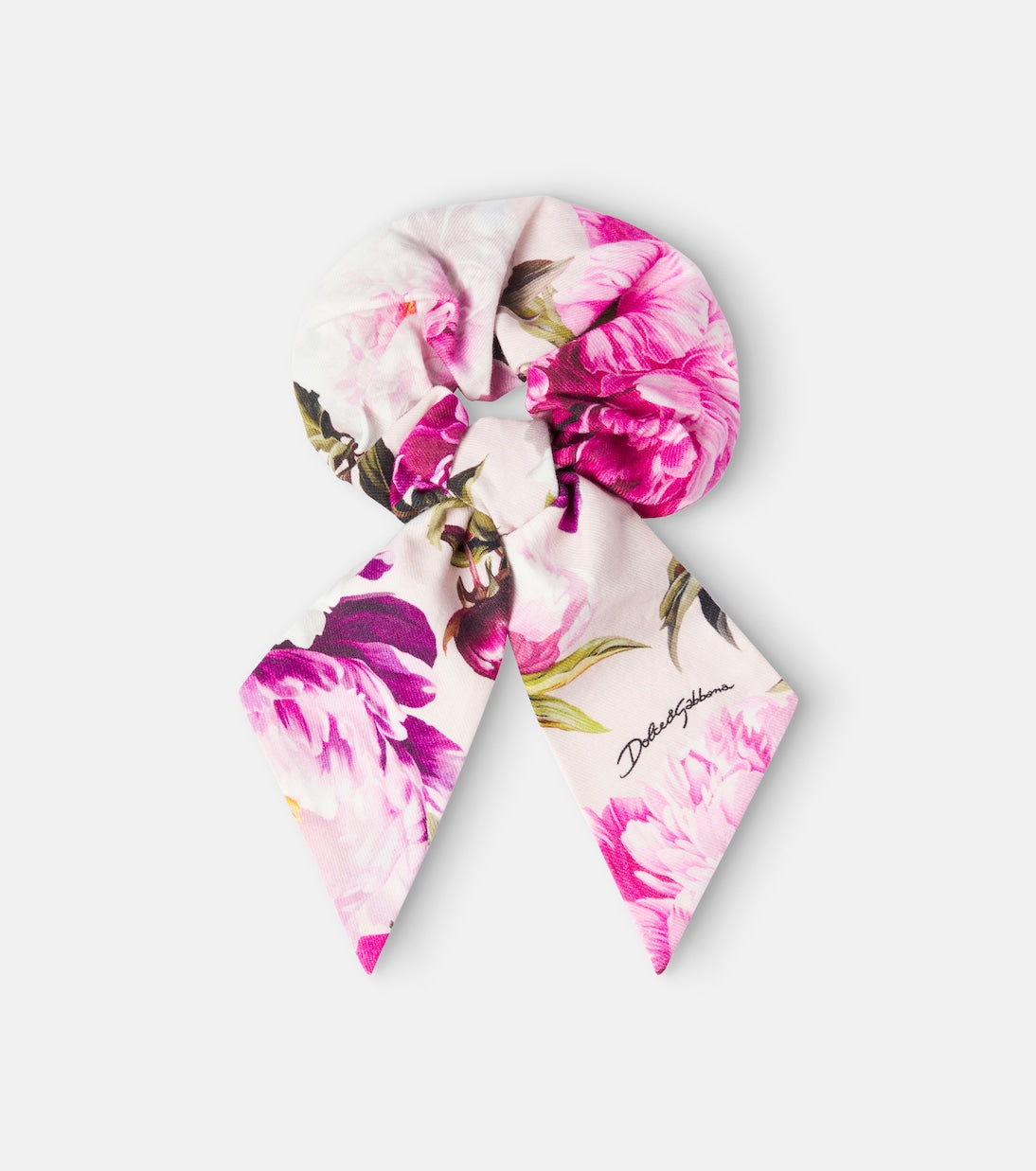 Dolce&Gabbana Kids - Floral cotton scrunchie