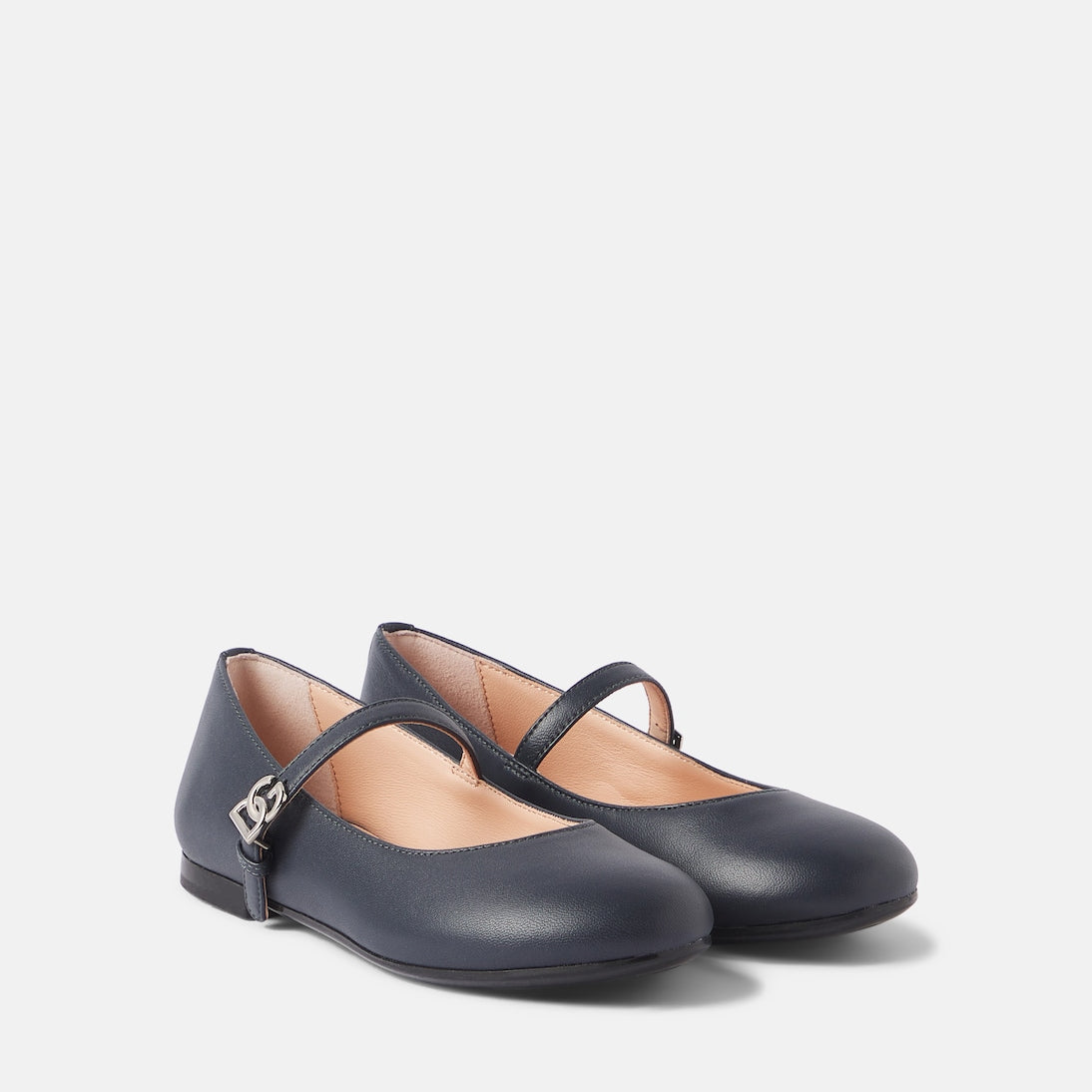 Dolce&Gabbana Kids - DG leather Mary Jane flats