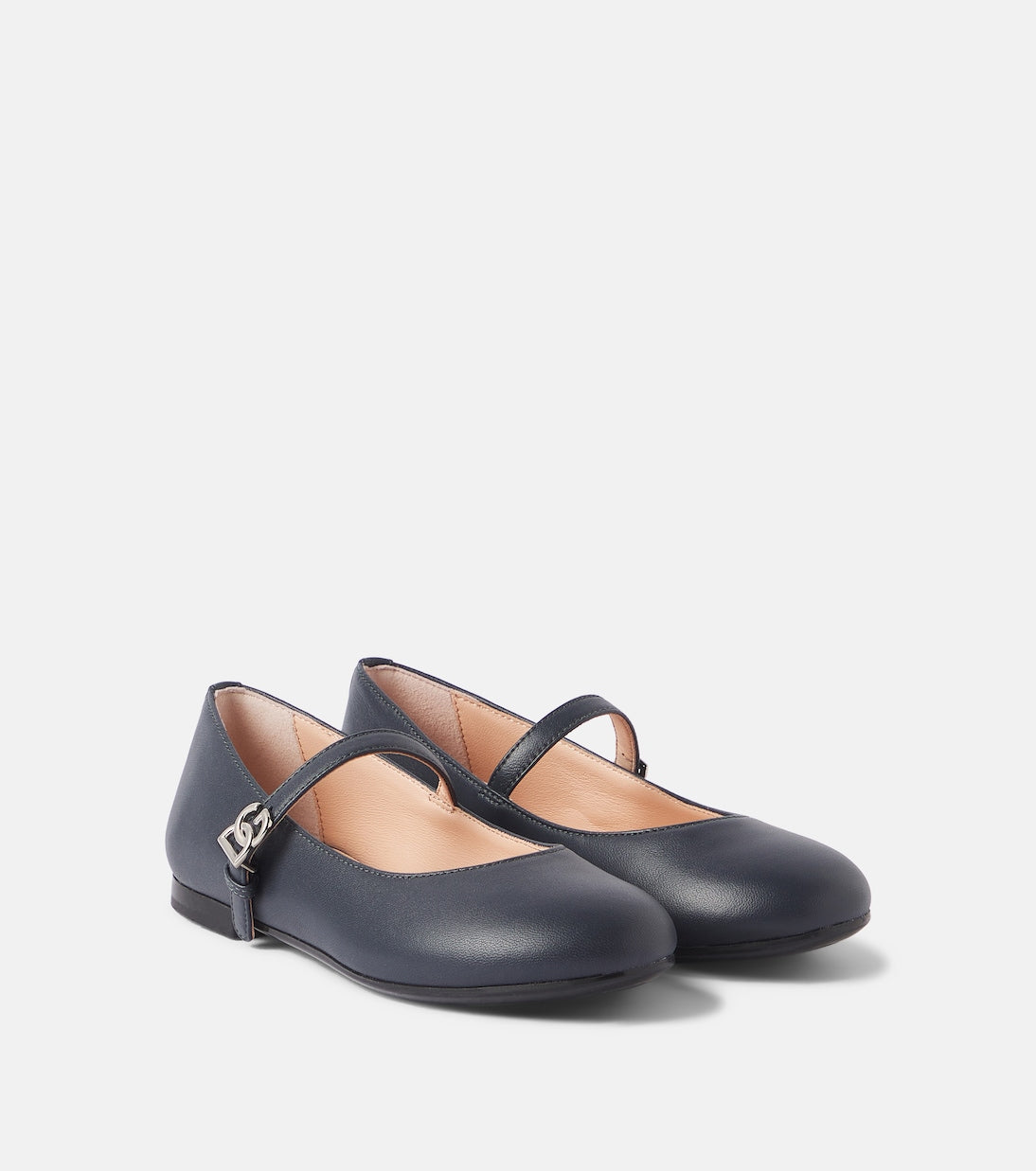Dolce&Gabbana Kids - DG leather Mary Jane flats