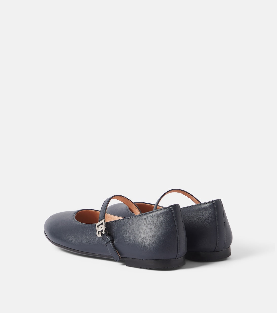 Dolce&Gabbana Kids - DG leather Mary Jane flats