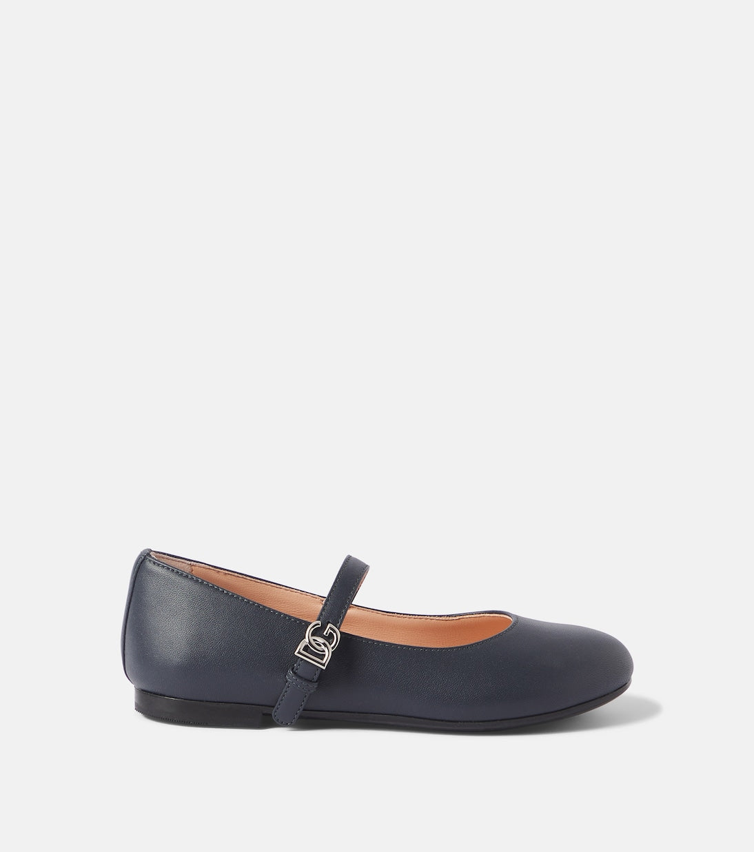 Dolce&Gabbana Kids - DG leather Mary Jane flats