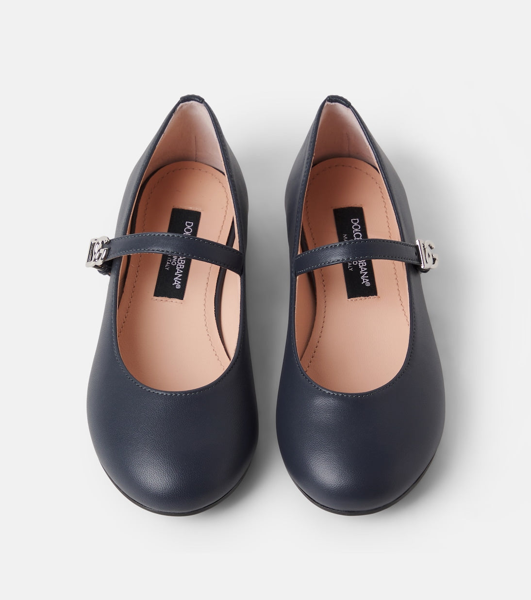 Dolce&Gabbana Kids - DG leather Mary Jane flats
