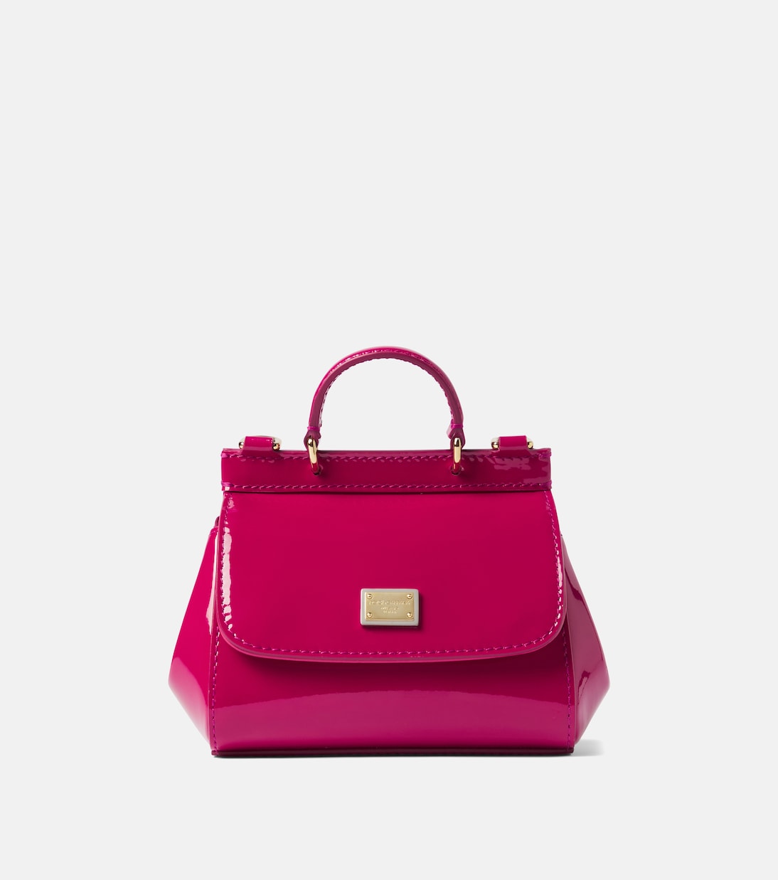 Dolce&Gabbana Kids - Patent leather top-handle bag