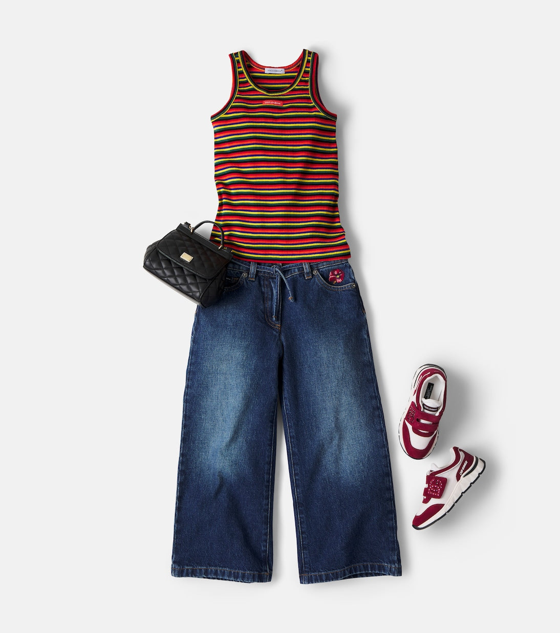 Dolce&Gabbana Kids - Quilted leather top-handle bag