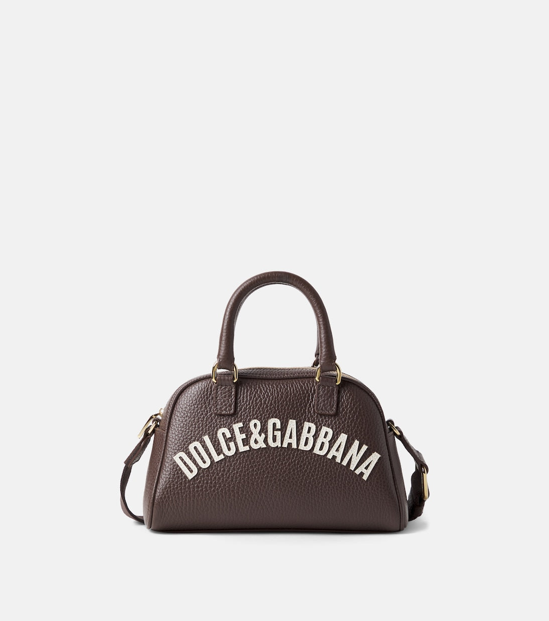 Dolce&Gabbana Kids - Logo appliqué leather crossbody bag