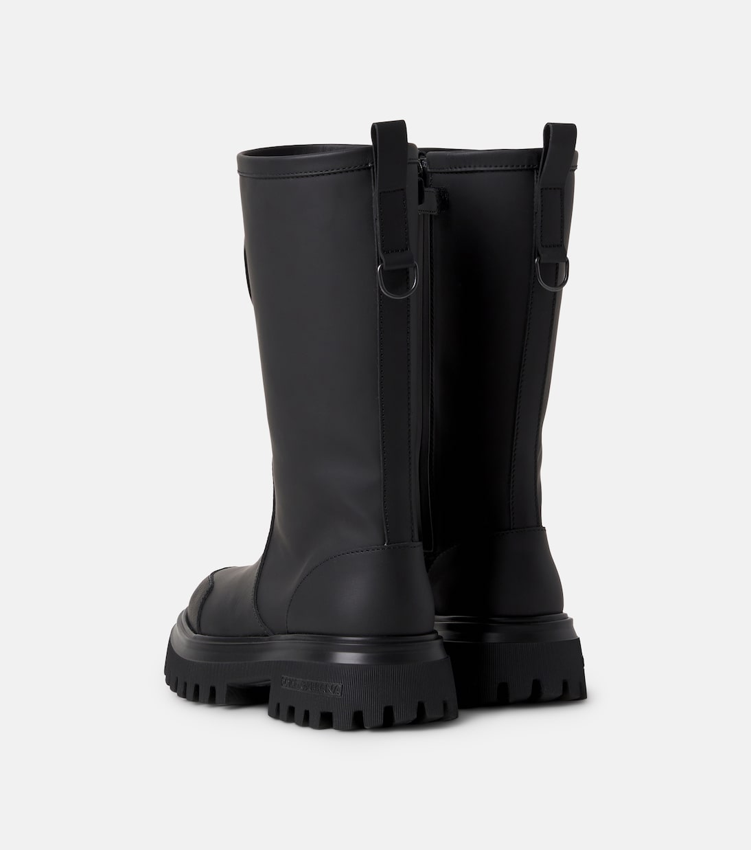 Dolce&Gabbana Kids - DG leather platform boots
