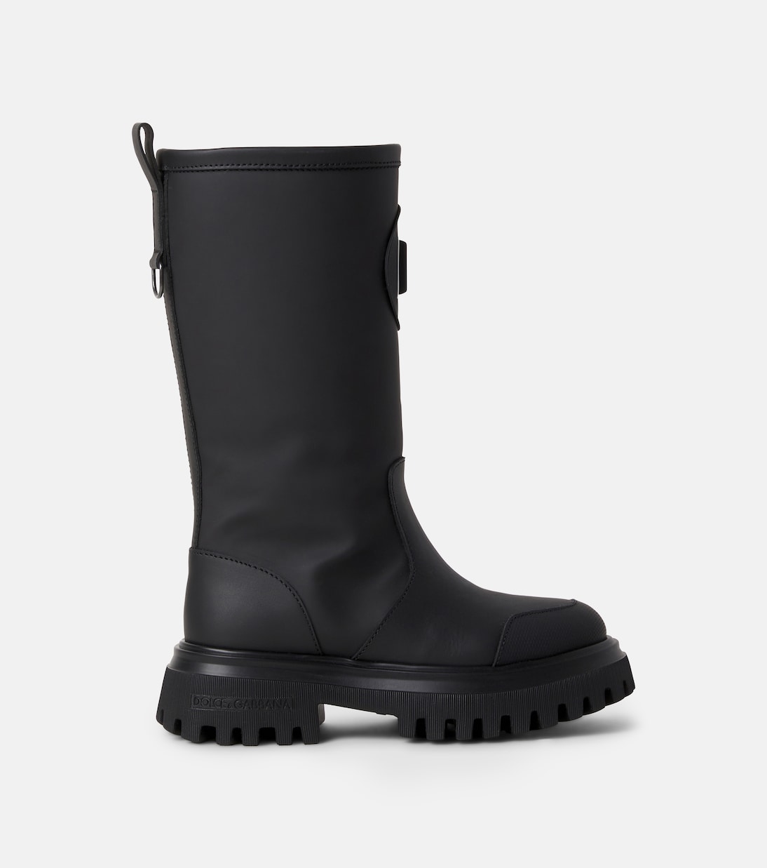 Dolce&Gabbana Kids - DG leather platform boots