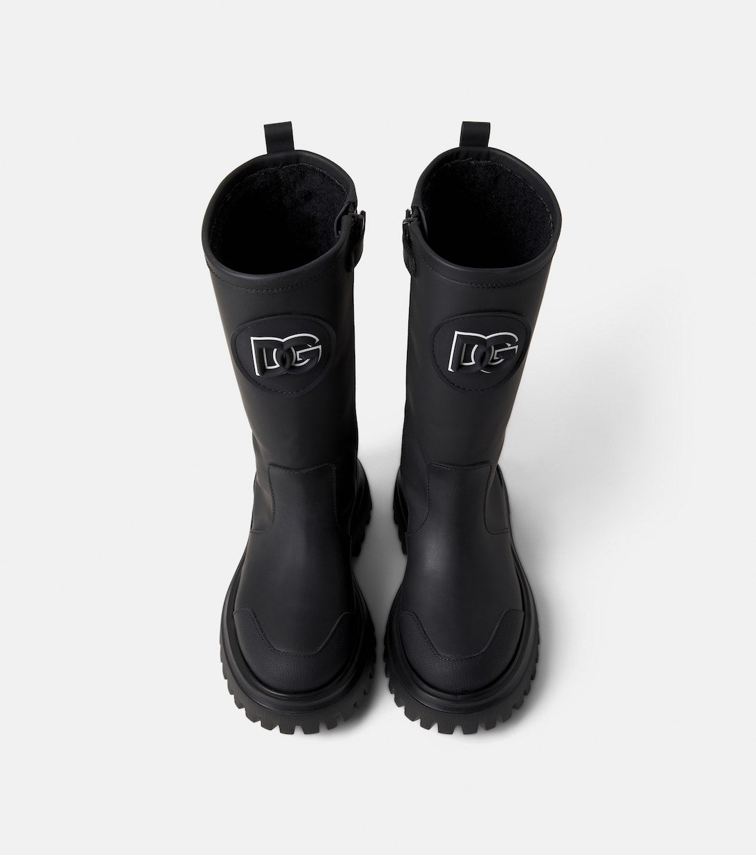 Dolce&Gabbana Kids - DG leather platform boots