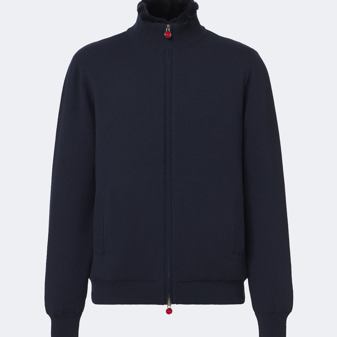 Kiton - Shearling-lined cashmere cardigan