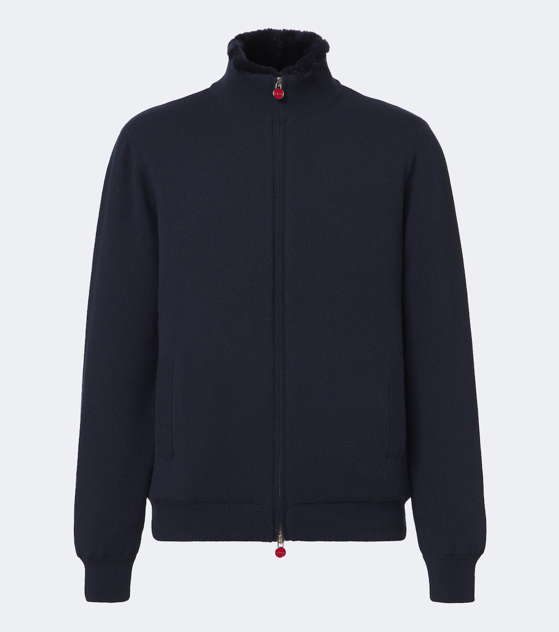 Kiton - Shearling-lined cashmere cardigan