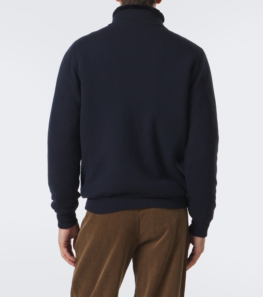 Kiton - Shearling-lined cashmere cardigan
