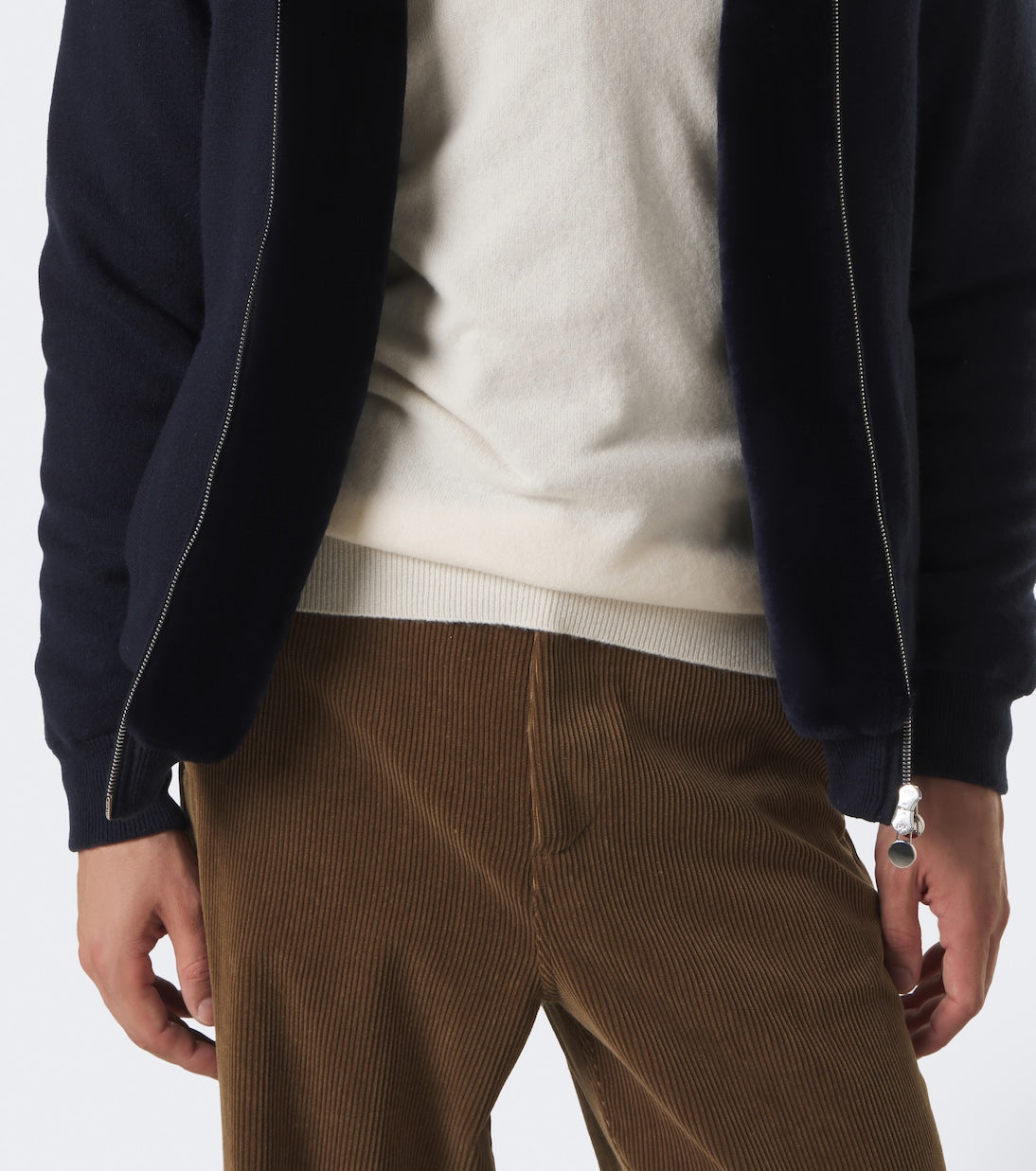 Kiton - Shearling-lined cashmere cardigan