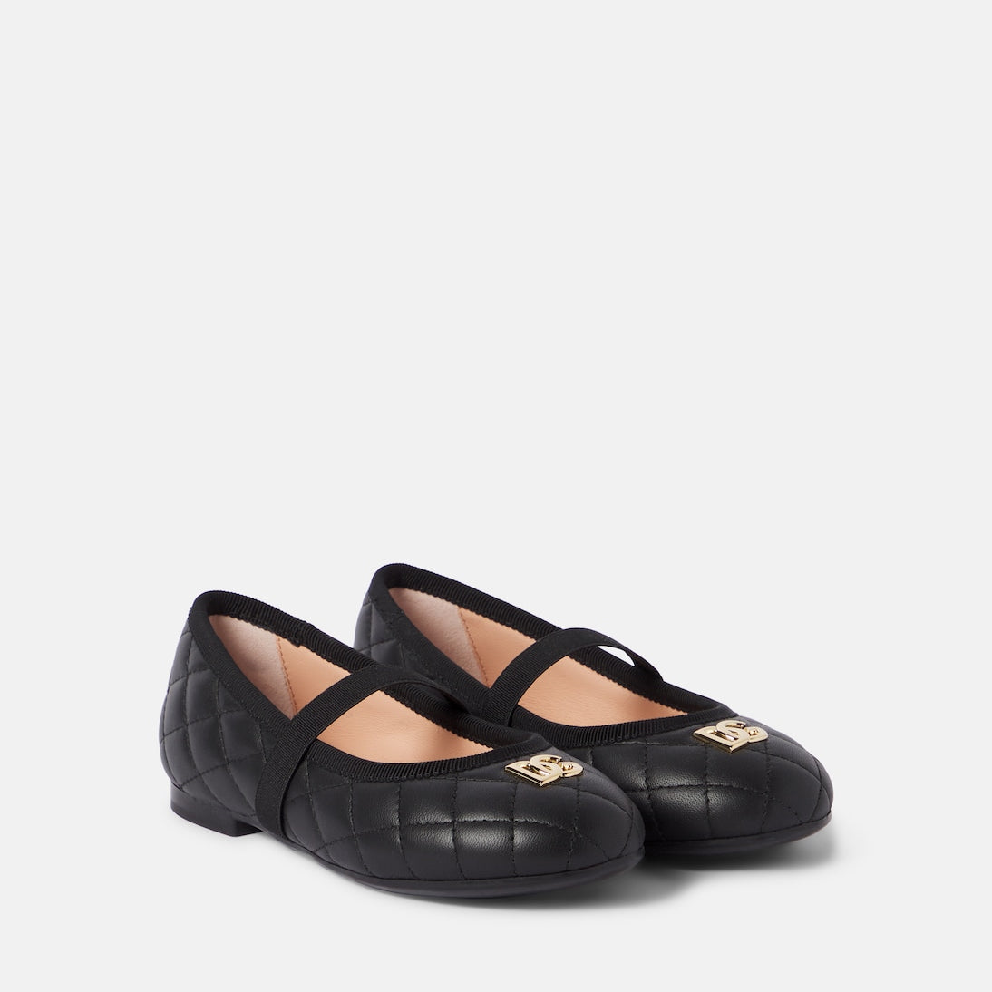 Dolce&Gabbana Kids - DG quilted leather ballet flats