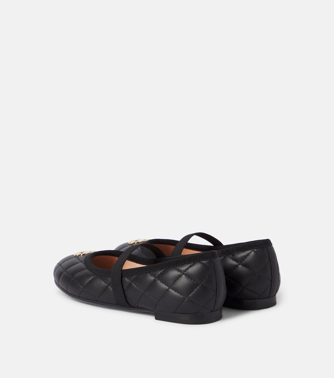 Dolce&Gabbana Kids - DG quilted leather ballet flats