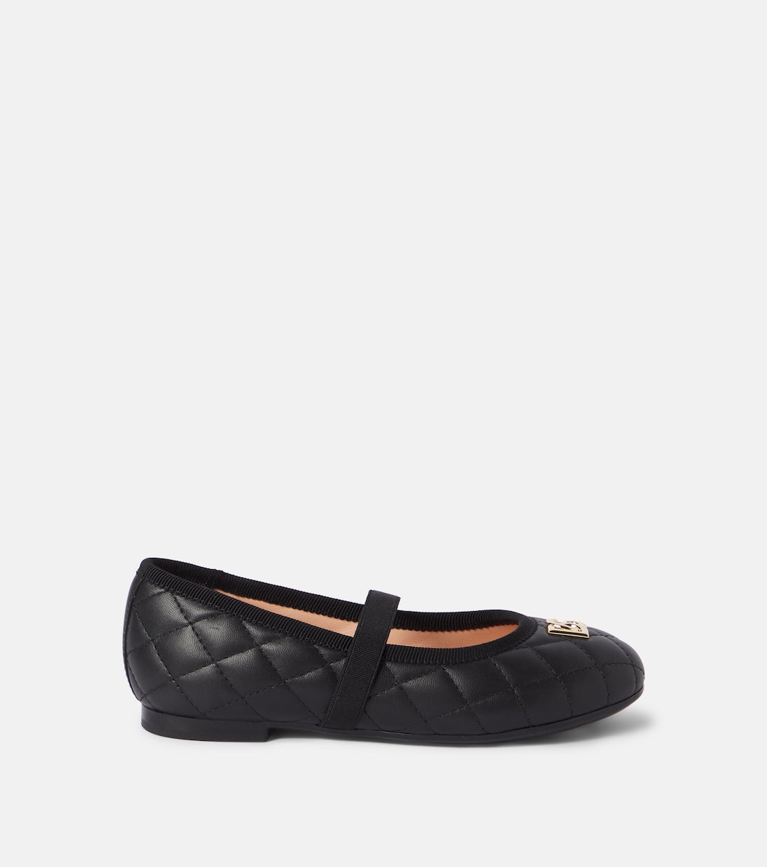 Dolce&Gabbana Kids - DG quilted leather ballet flats