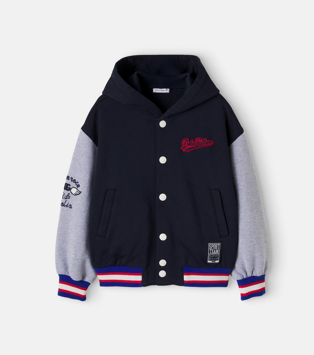 Dolce&Gabbana Kids - Patch-appliqué cotton hoodie