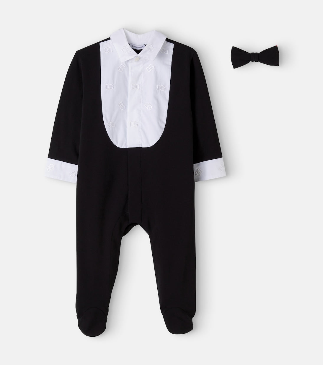 Dolce&Gabbana Kids - Baby DG embroidered cotton-blend onesie