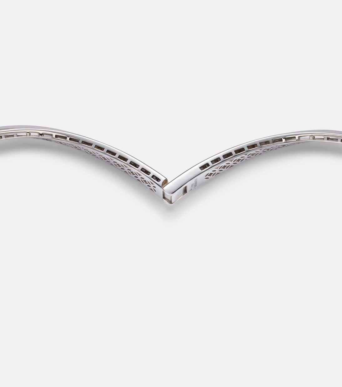 Yeprem - Pearlescent 18kt white gold necklace with diamonds and pearls
