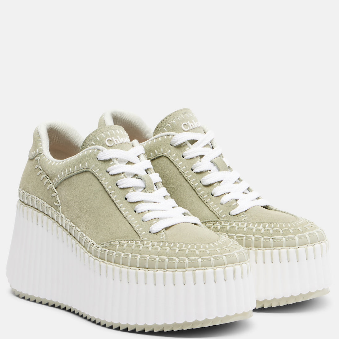 Chloé - Nama suede platform sneakers