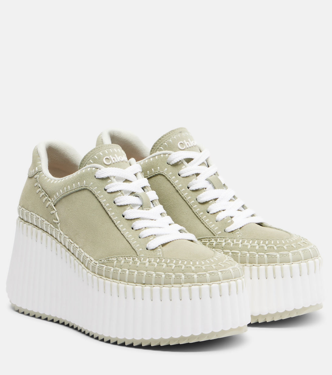 Chloé - Nama suede platform sneakers