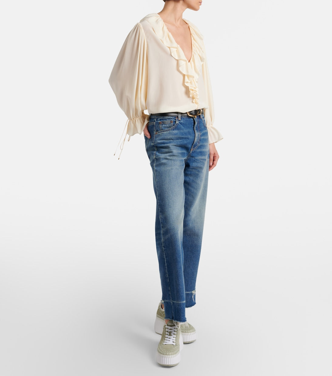 Chloé - Nama suede platform sneakers