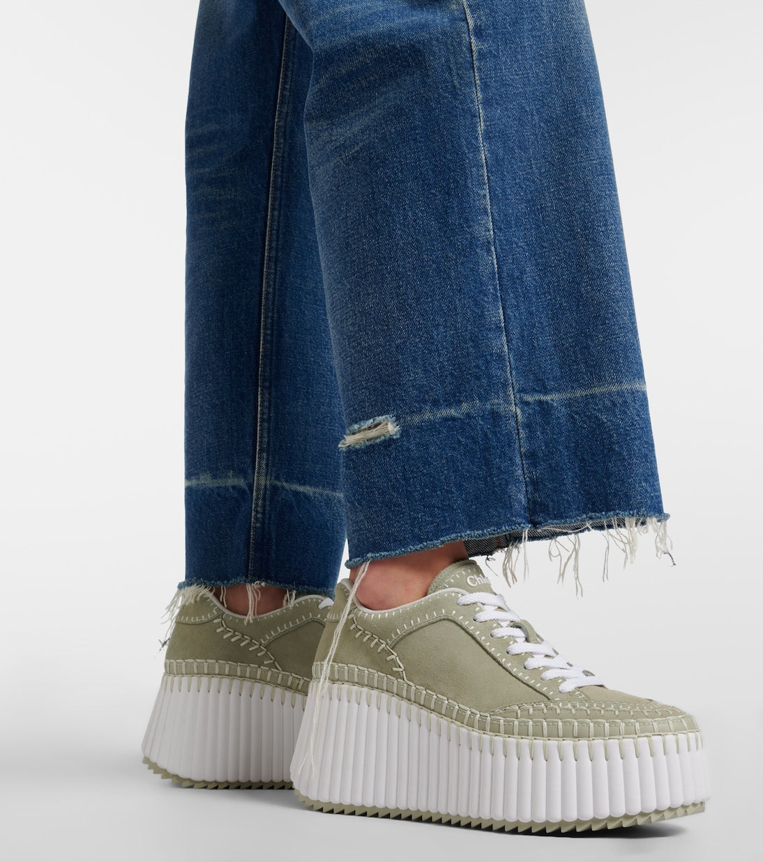 Chloé - Nama suede platform sneakers