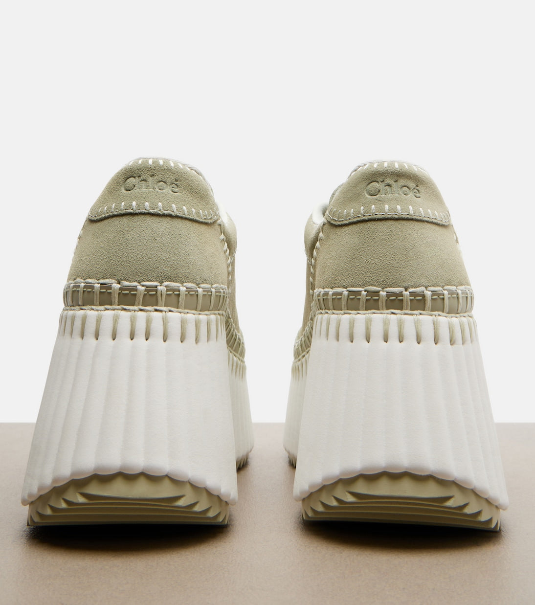 Chloé - Nama suede platform sneakers