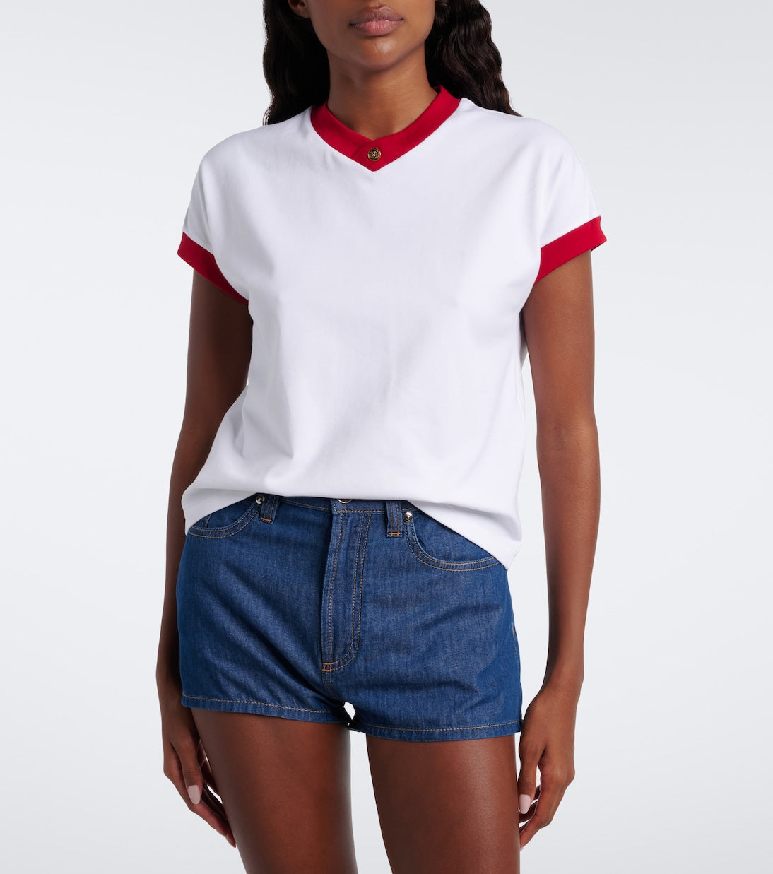 Versace - Medusa cotton-blend jersey T-shirt